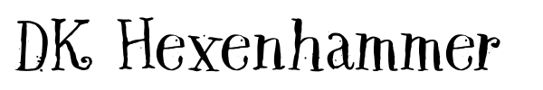 DK Hexenhammer font preview